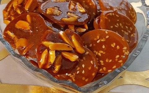 خرید و قیمت پولک کنجدی عسلی + فروش عمده